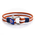 Maritimes Armband aus segeltau und Schäkel uniqal